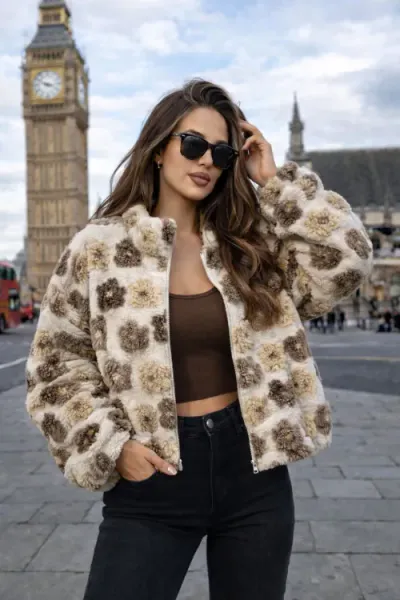 Hovedbilde Amy Jakke- Beige